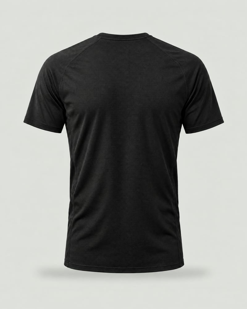 Camiseta técnica CN Train, color negro, espalda