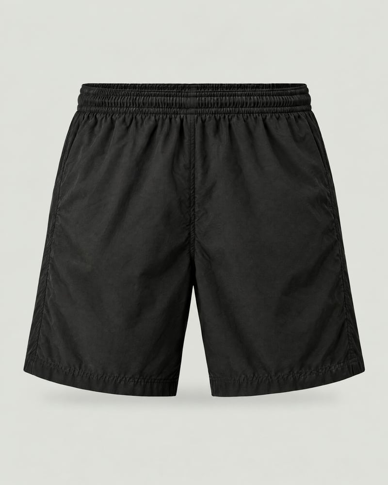 Pantalón corto CN, color negro, espalda