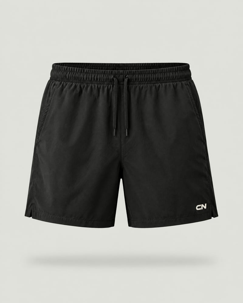 Pantalón corto de entreno de 13 cm, color negro, delante