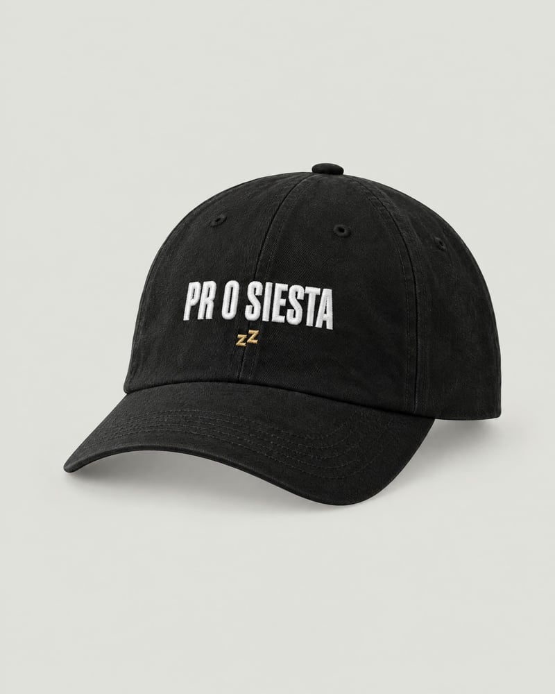 Gorra «PR o siesta», delante