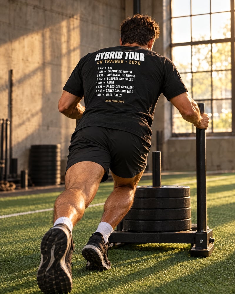 Camiseta técnica «Hybrid Tour», puesta