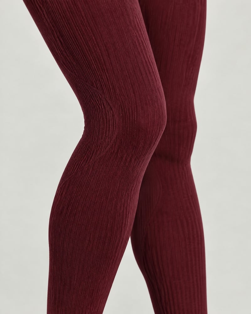 Conjunto Seamless canalé · sujetador y mallas, detalle del estampado