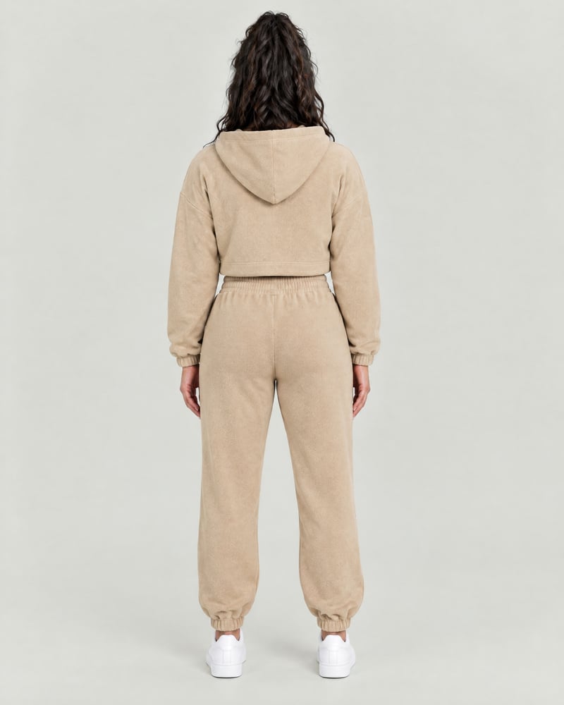 Conjunto Lounge · sudadera corta y jogger, espalda