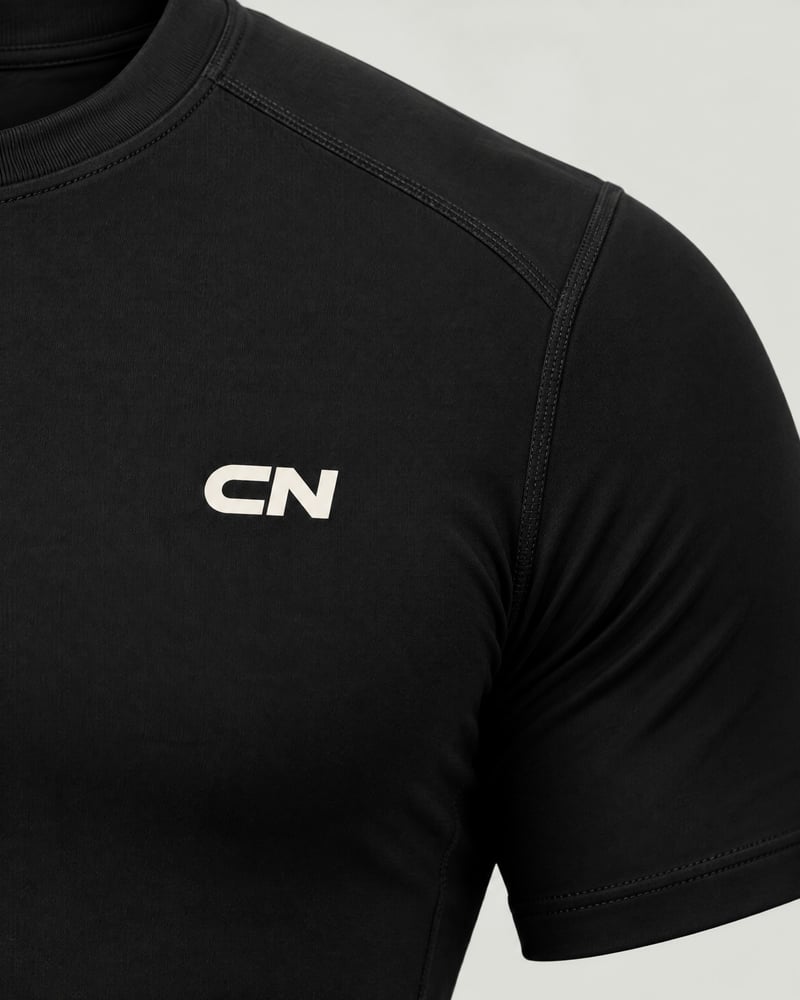 Camiseta de compresión de manga corta, detalle del estampado