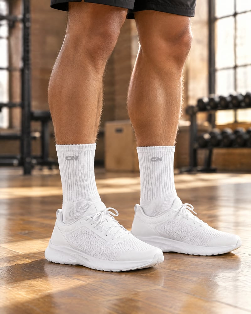Calcetines de entreno (pack de 3), puesta