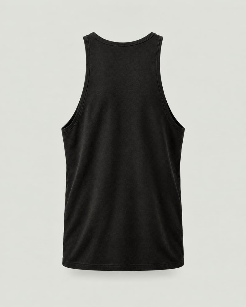 Camiseta de tirantes CN, color negro, espalda