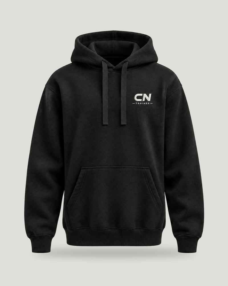 Sudadera con capucha CN, color negro
