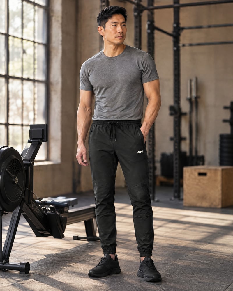 Jogger técnico, puesta