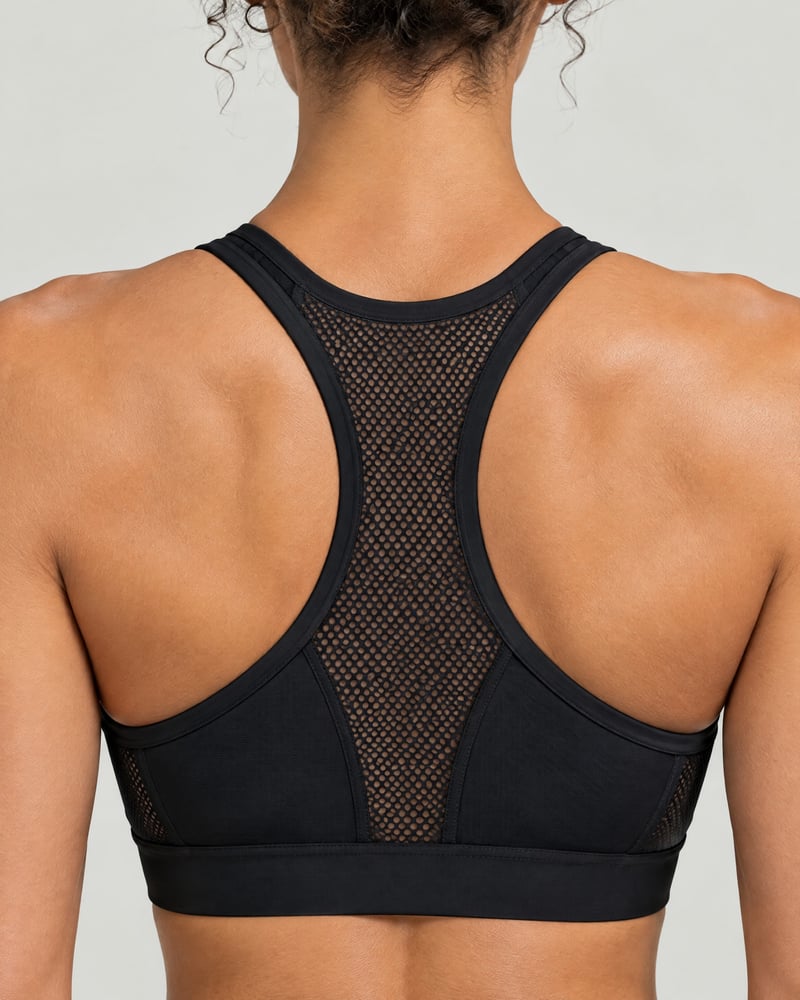 Conjunto Run · sujetador de sujeción alta y pantalón de correr, detalle del estampado