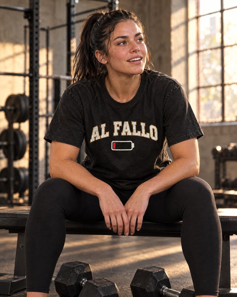 Camiseta «Al fallo», puesta