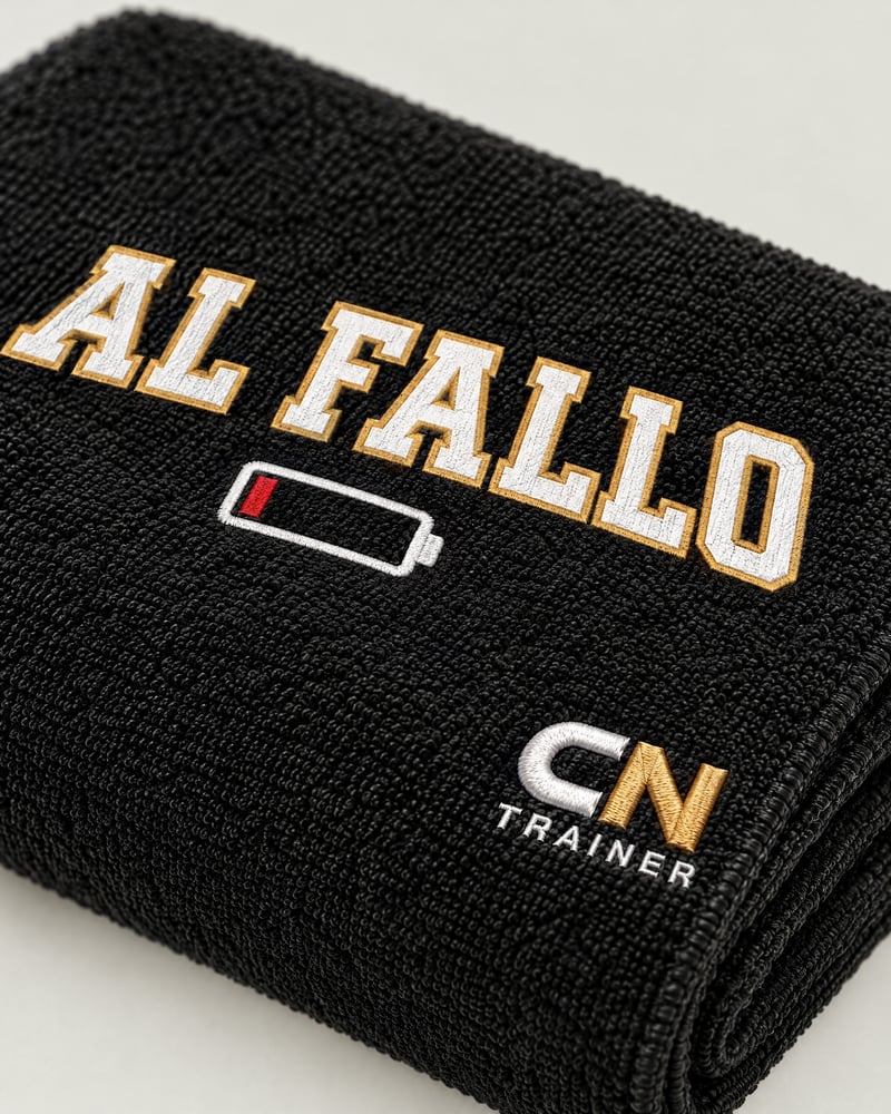Toalla «Al fallo», detalle del estampado