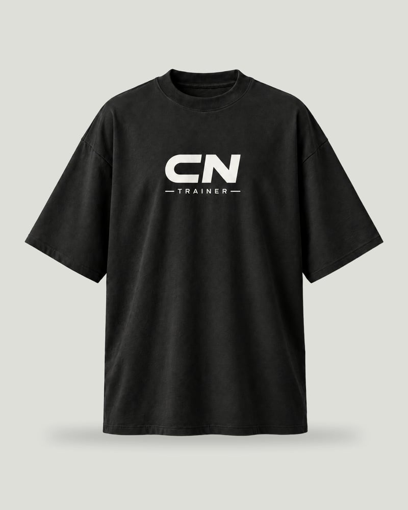 Camiseta oversize «Arroyomolinos», color negro